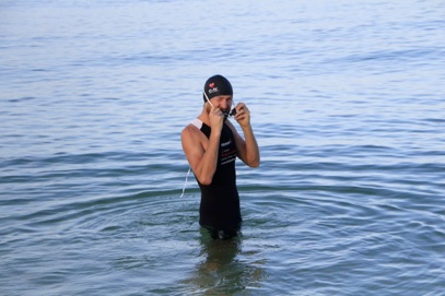 der letzte Schwimmtest