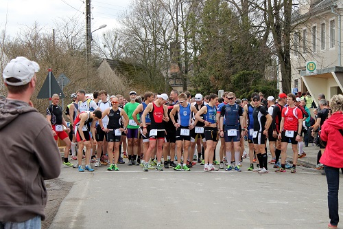 Start beim Duathlon