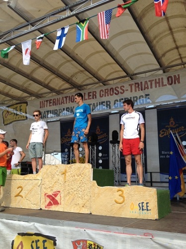 Rico bei der Siegerehrung