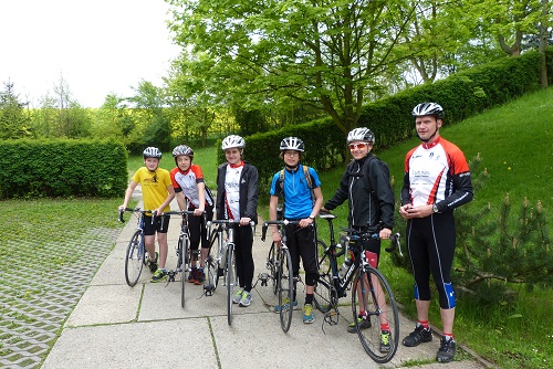 Die Jugend vor dem Start in Jena. Die Jugend vor dem Start in Jena.