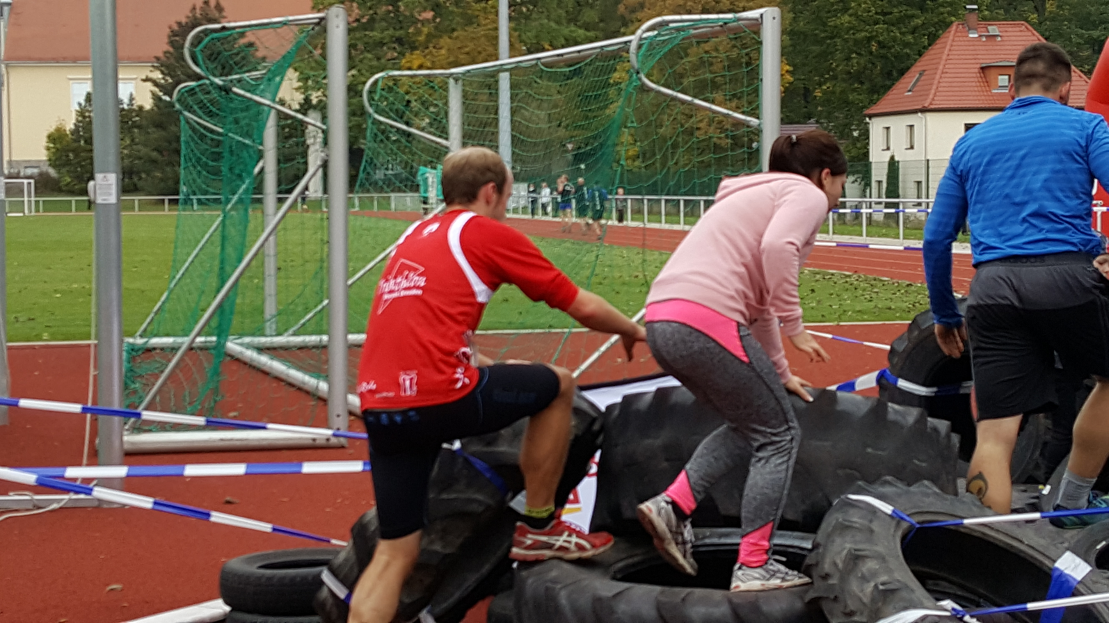 Auf dem Weg zu den Reifen