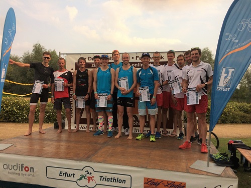 Siegerehrung Männer mit dem TV Dresden auf Platz 3